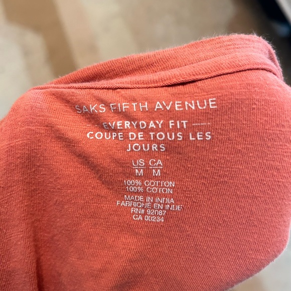 Saks Fifth Avenue Drop Shoulder Tee - Picture 3 of 4